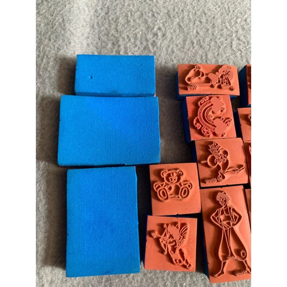 Office | Disney Aladdin Rubber Stamp Set 16 Pcs Genie Princess Jasmine ...
